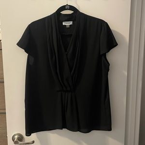 Black Calvin Klein Sleeveless Blouse